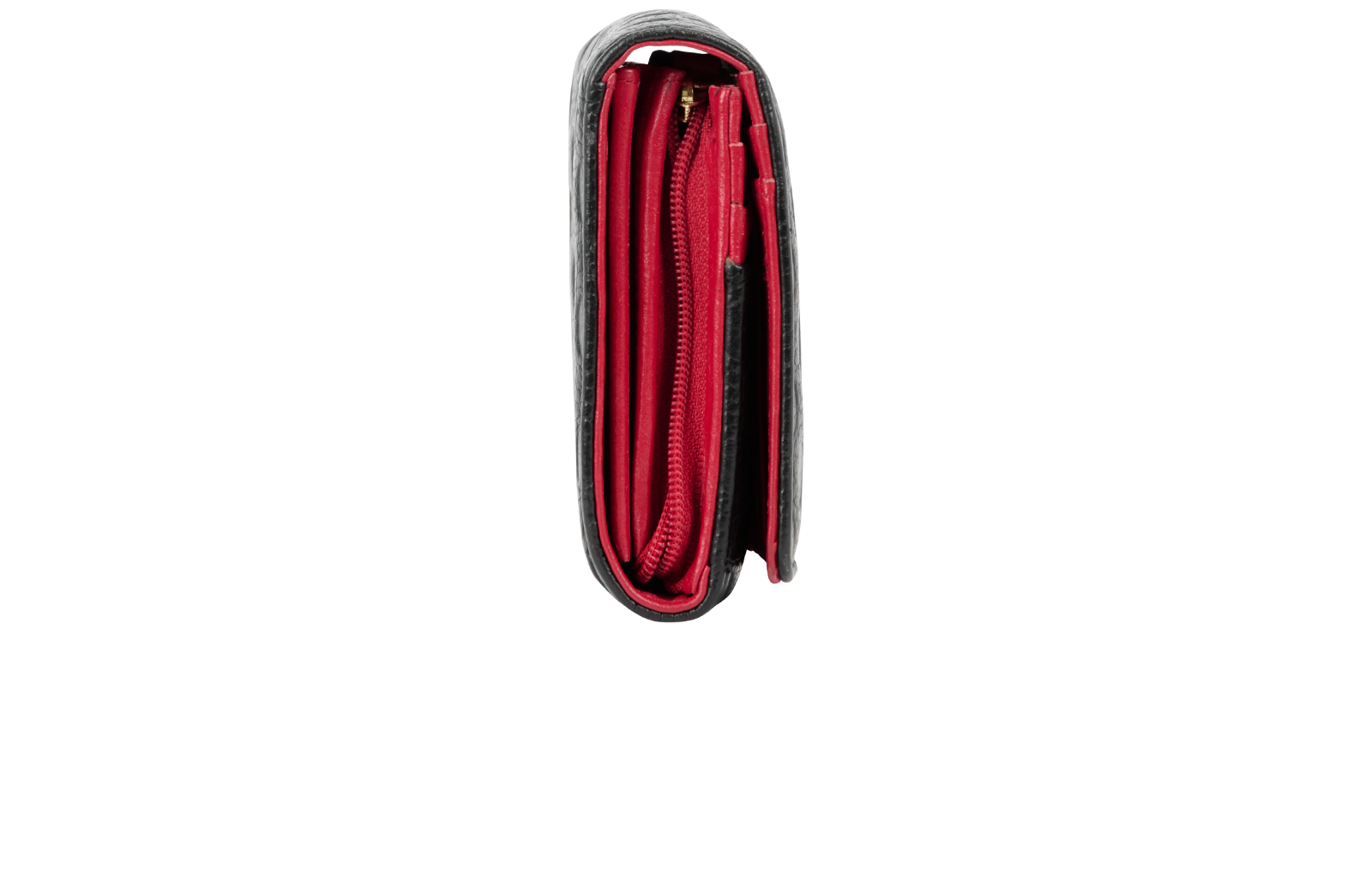 Vivienne Westwood Embossed Continental Wallet, &pound;50, Handbags, Black, Leather, Side view